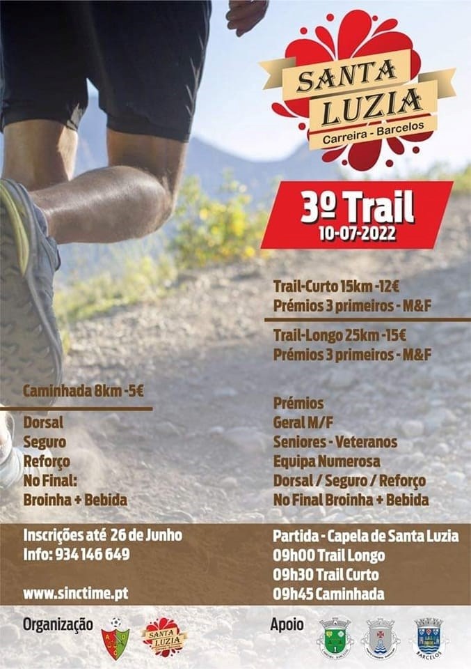 3º Trail St Luzia - S. Miguel da Carreira