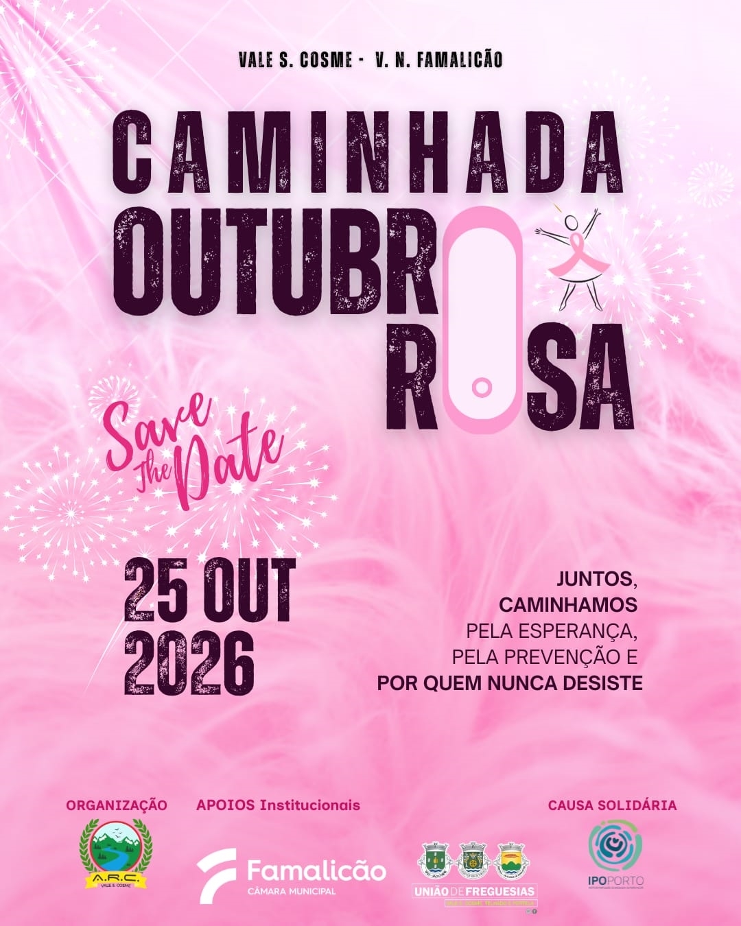 Caminhada Outubro Rosa - Vale de São Cosme